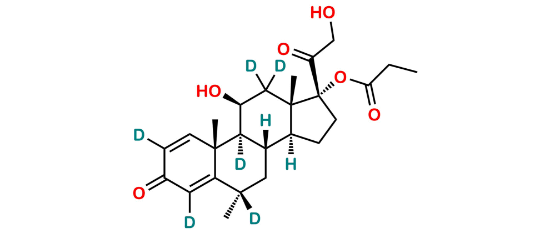 Picture of 6α-Methylprednisolone-17-Propionate-D6 Picture of 6α-Methylprednisolone-17-Propionate-D6