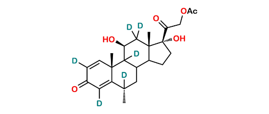 Picture of 6α-Methylprednisolone-21-Acetate-D6 Picture of 6α-Methylprednisolone-21-Acetate-D6