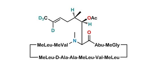 Picture of Cyclosporin A-D4 Acetate