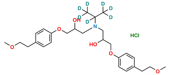 Picture of Metoprolol EP Impurity O-D7 Hydrochloride