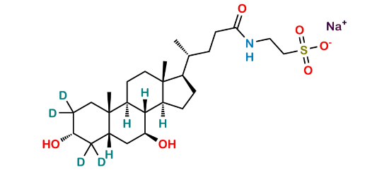 Picture of Tauroursodeoxycholic Acid-D4 Sodium
