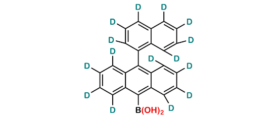 Picture of (10-(naphthalen-1-yl-d7)anthracen-9-yl-1,2,3,4,5,6,7,8-d8)boronic acid