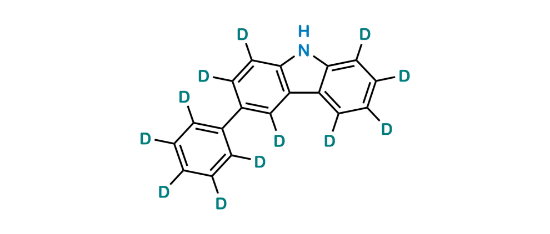 Picture of 3-(phenyl d5)-9H-carbazole 1,2,4,5,6,7,8-d7 