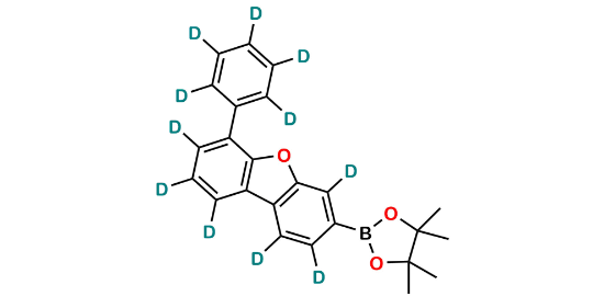 Picture of 4,4,5,5-tetramethyl-2-(6-(phenyl-d5)dibenzo[b,d]furan-3-yl-1,2,4,7,8,9-d6)-1,3,2-dioxaborolane