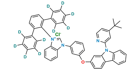 Picture of 3-([1,1':3',1''-terphenyl]-2'-yl-2,2'',3,3'',4,4'',5,5'',6,6''-d10)-1-(3-((9-(4-(tert-butyl)pyridin-2-yl)-9H-carbazol-2-yl)oxy)phenyl)-1H-benzo[d]imidazol-3-ium