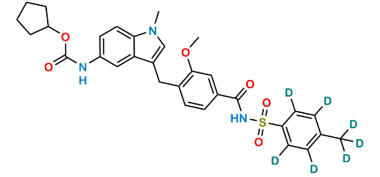 Picture of Zafirlukast p-Tolyl Isomer-d7 Picture of Zafirlukast p-Tolyl Isomer-d7