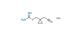 Picture of (1-(Cyanomethyl)cyclopropyl)methyl carbamimidothioate hydrobromide
