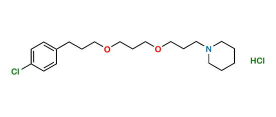 Picture of (1‐(3‐(3‐(3‐(4‐chlorophenyl)propoxy)propoxy)propyl)piperidine Hydrochloride)