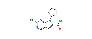 Picture of 2-chloro-7- cyclopentyl-7H-pyrrolo (2,3-d) pyrimidine-6- carbonyl chloride