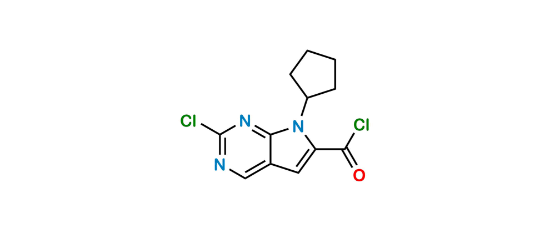 Picture of 2-chloro-7- cyclopentyl-7H-pyrrolo (2,3-d) pyrimidine-6- carbonyl chloride