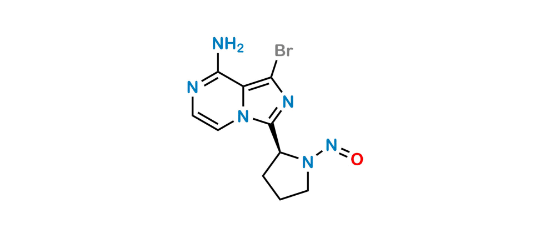 Picture of (S)-1-bromo-3-(1-nitrosopyrrolidin-2-yl)imidazo[1,5-a]pyrazin-8-amine