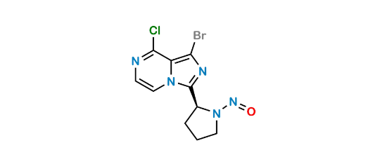 Picture of (S)-1-bromo-8-chloro-3-(1-nitrosopyrrolidin-2-yl)imidazo[1,5-a]pyrazine