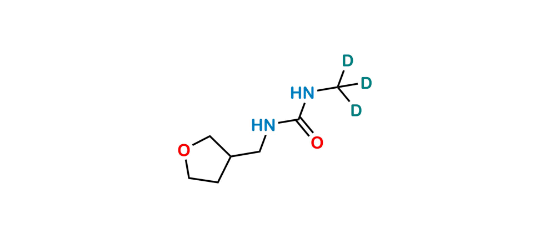 Picture of 1-Methyl-3-((tetrahydrofuran-3-yl)methyl)urea-d3  Picture of 1-Methyl-3-((tetrahydrofuran-3-yl)methyl)urea-d3