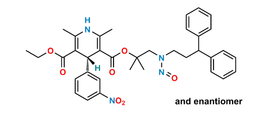Picture of N-Desmethyl N-Nitroso Lercanidipine EP Impurity D