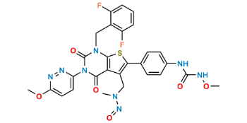 Picture of N-Desmethyl N-Nitroso Relugolix impurity