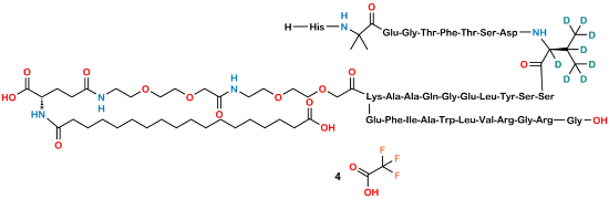 Picture of Semaglutide-d8 Tetratrifluoroacetate Picture of Semaglutide-d8 Tetratrifluoroacetate
