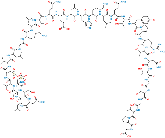 Picture of 1,7 bis(3-sulfo-L-Ala)-Calcitoninyl glycine