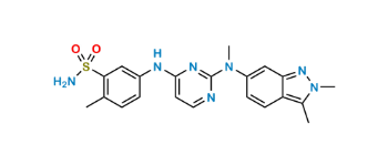 Show details for Pazopanib regioisomer Picture of Pazopanib regioisomer