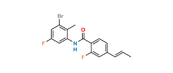 Picture of N-(3-Bromo-5-fluoro-2- methylphenyl)-2- fluoro-4-[(1E)-prop-1- en-1-yl]benzamide