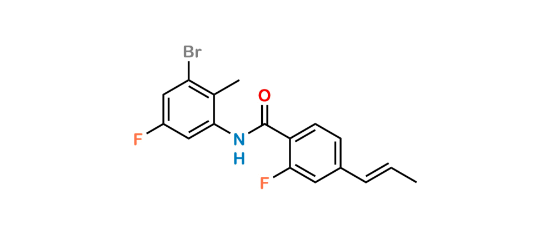 Picture of N-(3-Bromo-5-fluoro-2- methylphenyl)-2- fluoro-4-[(1E)-prop-1- en-1-yl]benzamide